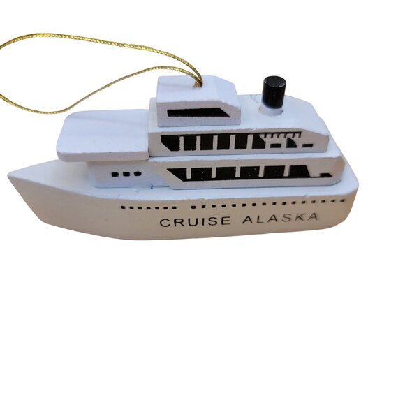 Set Of 4 Nautical-Themed Christmas Ornaments - Anchor Cruise Ship & Star VL1012 - Picture 4 of 6